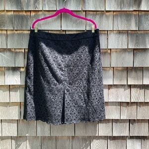 Talbots Black Pleated Pencil Skirt Knee-Length 
NWOT